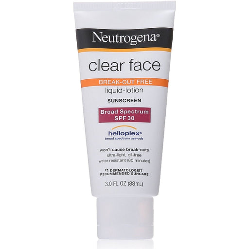 Neutrogena Neutrogena Clear Face Break-Out Free Liquid Lotion Sunscreen With Broad Spectrum SPF 30 - 88ml Sunscreen