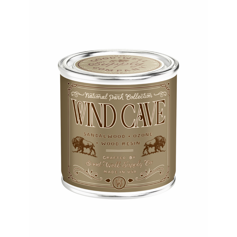 Good & Well Supply Co Wind Cave National Park Candle Candles Rosy Brown Half Pint / 8oz / Cotton Wick,Pint / 14oz / Cotton Wick