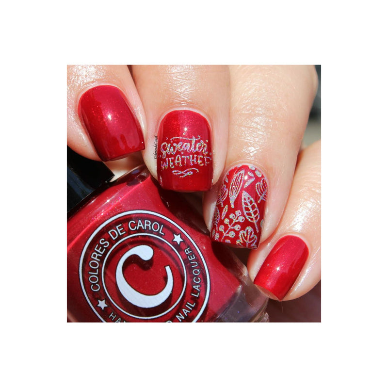 UberChic Beauty Lovely Leaves-04 Stamping Plate