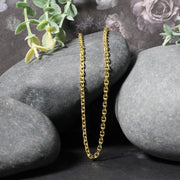 Bids.com 3.1mm 14k Yellow Gold Diamond Cut Cable Link Chain Necklaces