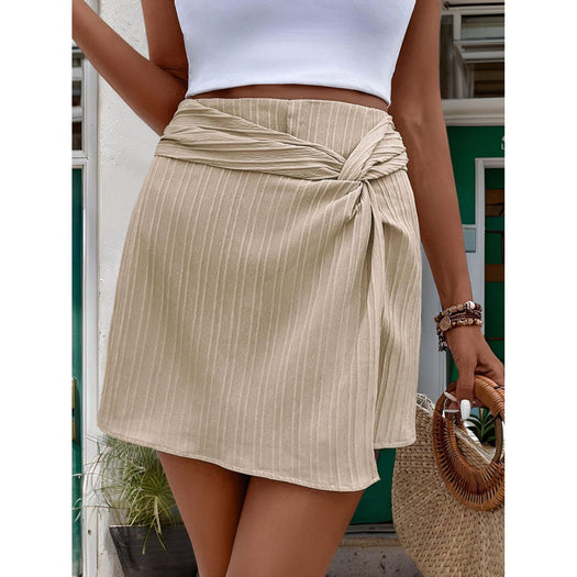 Twisted High Waist Skort