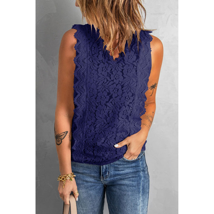 Lace V-Neck Tank