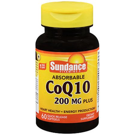 Sundance Sundance, Absorbable CoQ10 Plus Quick Release Softgels, 200 mg, 60 Tabs Vitamins & Supplements