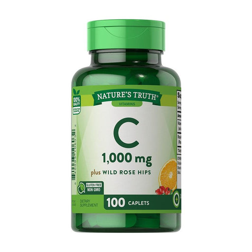 Nature's Truth Nature's Truth® Vitamin C 1000 mg with Rose Hips – (100 Count) Vitamins & Supplements