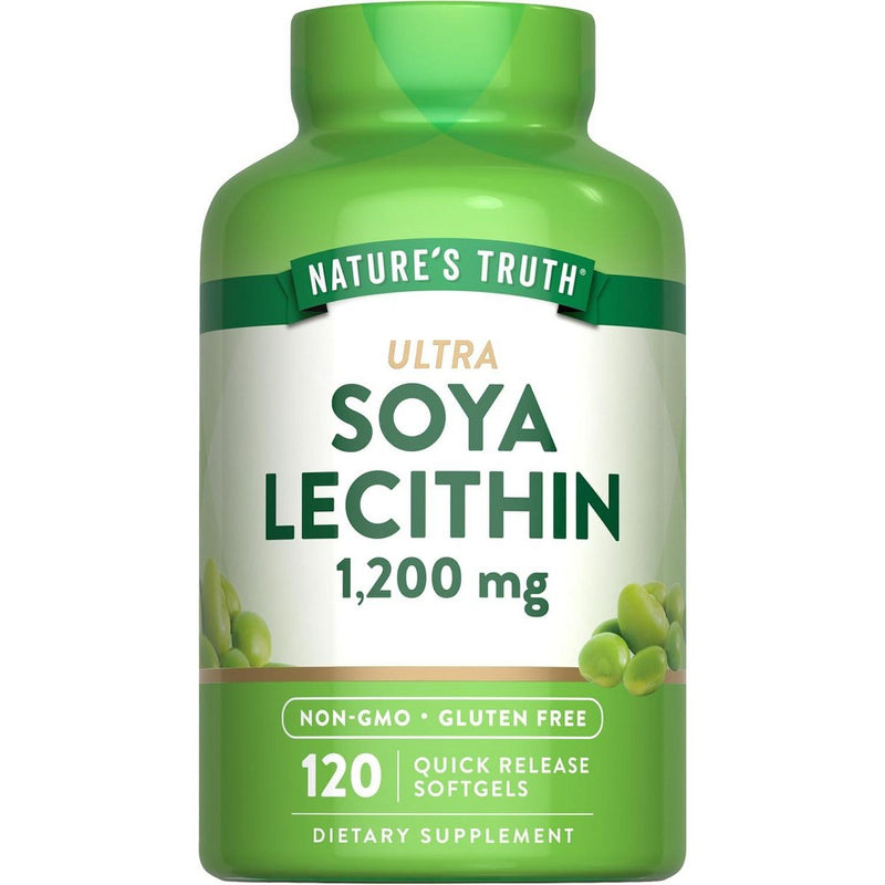 Nature's Truth Nature's Truth Ultra Soya Lecithin, 1,200 Mg, 120 Quick Release Softgels Vitamins & Supplements