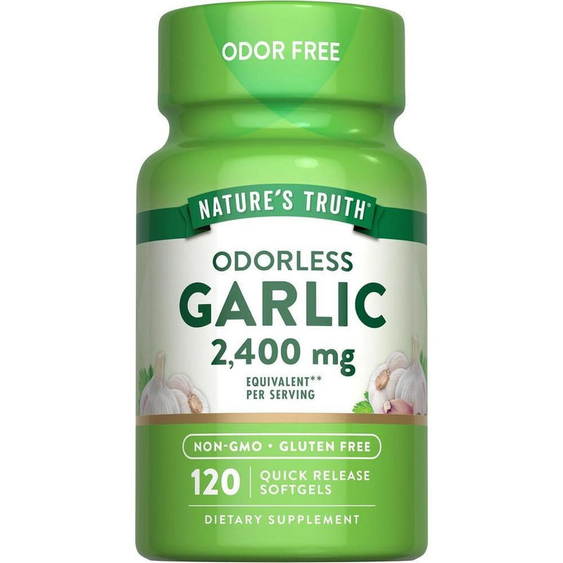 Nature's Truth Nature's Truth Garlic, Odorless, High Strength, 1200 Mg, Quick Release Softgels Vitamins & Supplements
