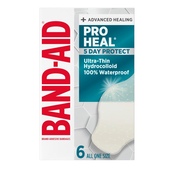 Band-Aid BAND-AID® Pro Heal™ Large Hydrocolloid Bandage, 6-Pack Medical Tape & Bandages Light Gray