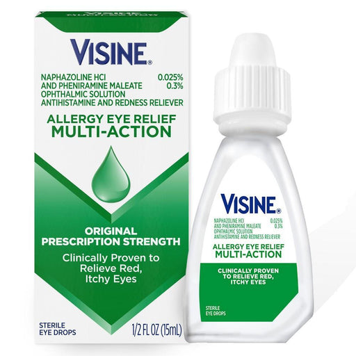Visine Visine Eye Drops, Sterile, Multi Action, Original 0.5 Fl Oz Health & Beauty