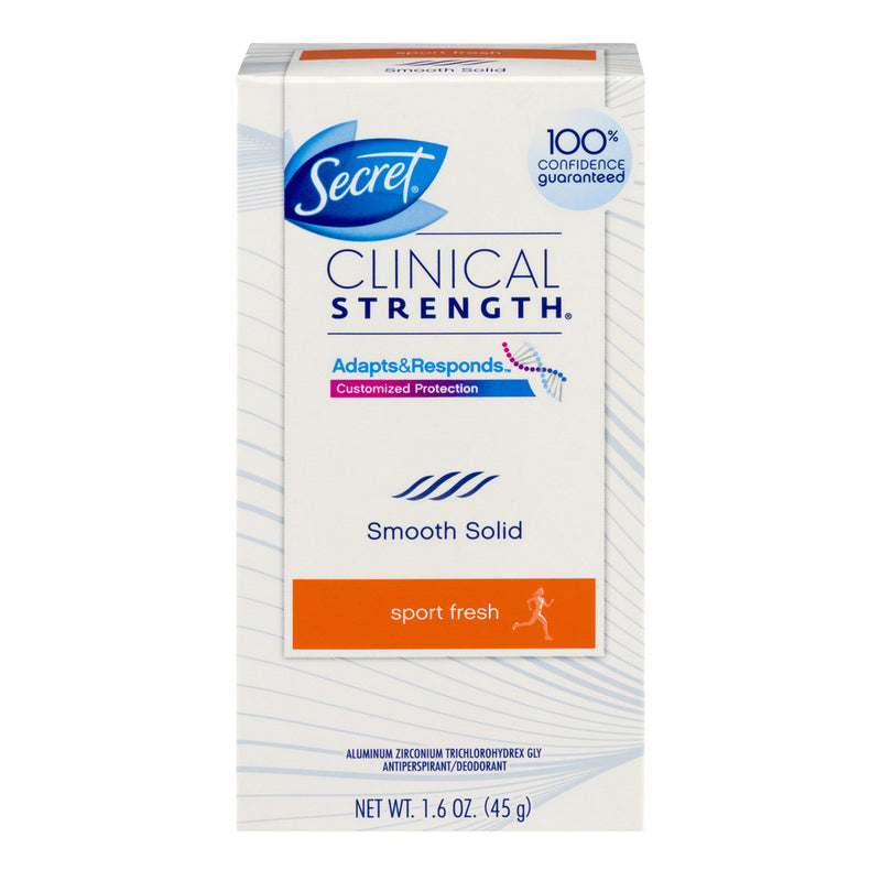 Secret Secret Clinical Strength Soft Solid Antiperspirant And Deodorant, Active Fresh, 1.6 Oz Deodorant