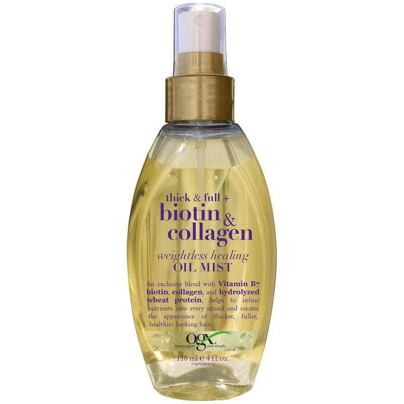 OGX OGX Weightless Healing Oil Mist Thick & Full Biotin & Collagen Hair Styling Products White Smoke