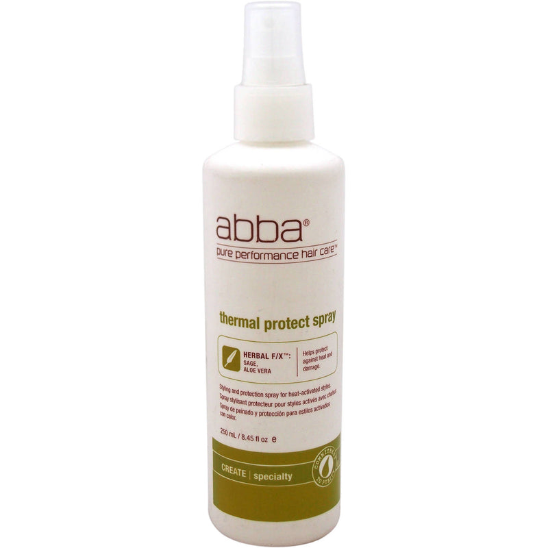 Abba Abba Pure Thermal Protect Spray 8 Oz Hair Care White Smoke