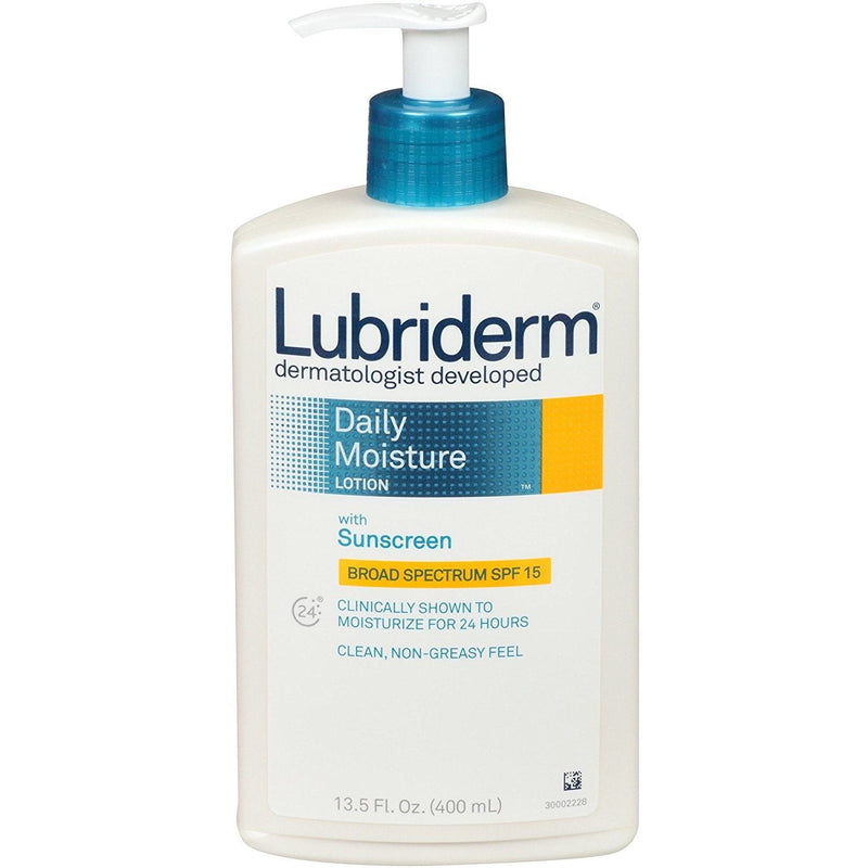 Lubriderm Lubriderm Daily Moisture Lotion SPF 15 Moisturizer 13.5 Oz Lotion & Moisturizer Lavender
