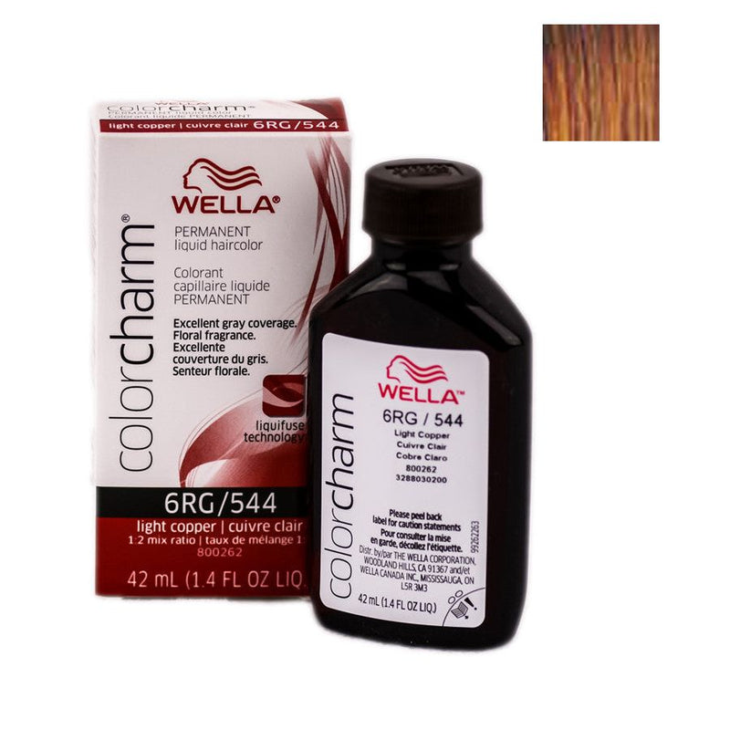 Wella Wella Color Charm Permanent Liquid Haircolor 6RG/544 1.4 Oz Hair Color White Smoke