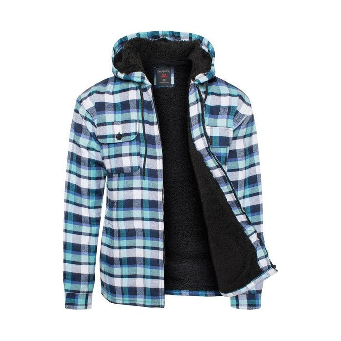 Men's Flannel Sherpa Lining Jacket