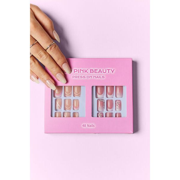 Mill's Beauty Supply SO PINK BEAUTY Press On Nails, 2 Packs