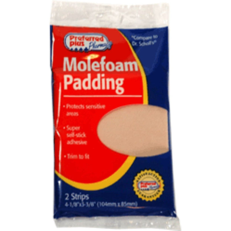 kpp kpp Mole Foam Padding, 4 X 3 Inches - 2 Strips Medicine Cabinets White Smoke