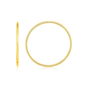 Bids.com Endless Hoop Style Earrings in 14K Yellow Gold Earrings