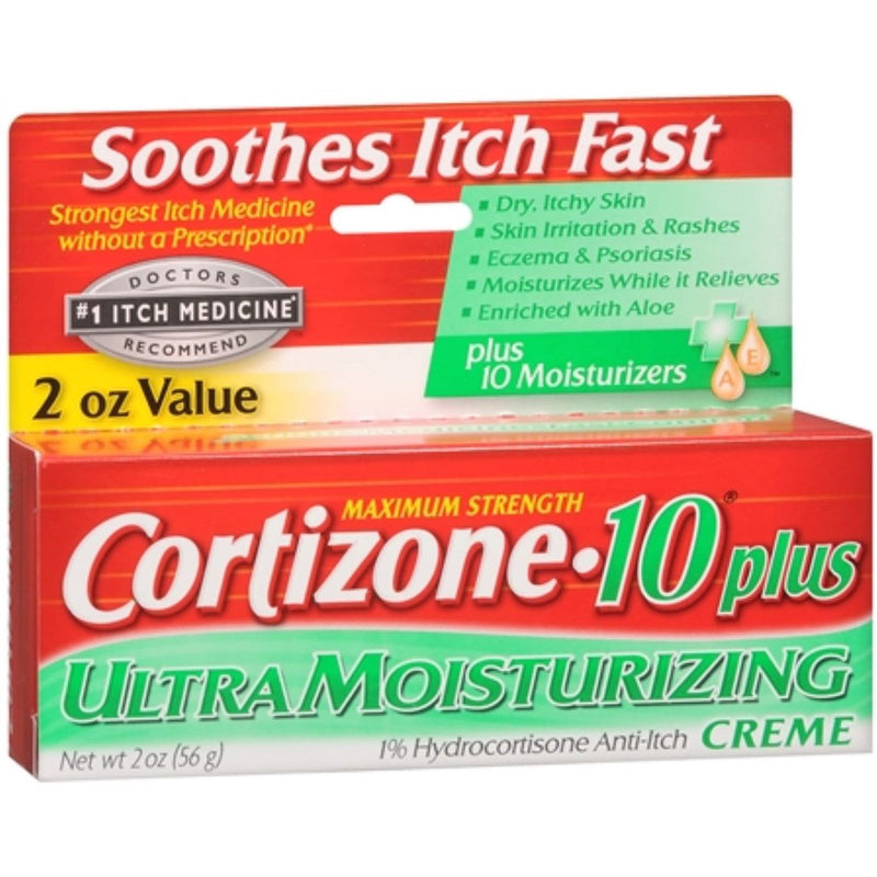 Cortizone 10 Cortizone 10 Plus Ultra Moisturizing Creme, Maximum Strength, 2 Oz Health & Beauty