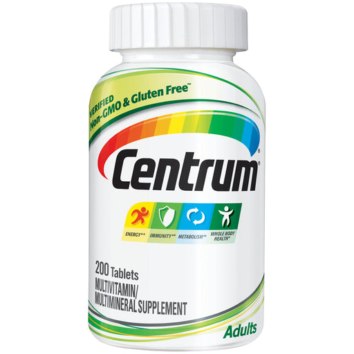 Centrum Centrum Adult Multivitamin/Multimineral Supplement 200 Tablets Vitamins & Supplements