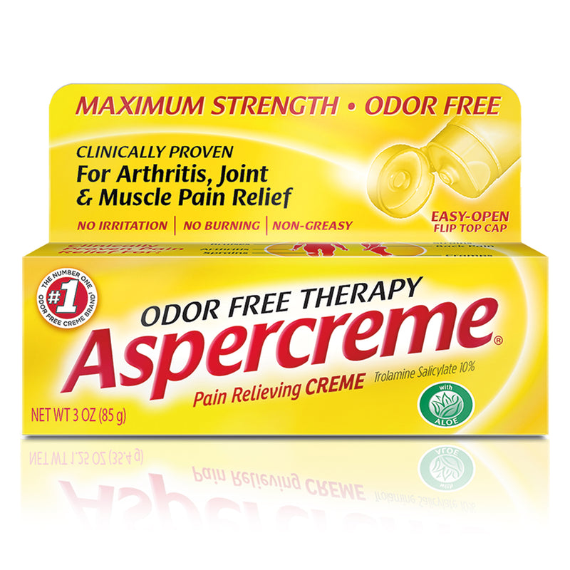Aspercreme Aspercreme Pain Relieving Creme, Maximum Strength, Odor Free 3 Oz Health & Beauty Seashell