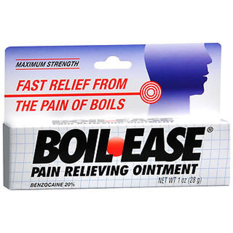Boil-Ease Boil-Ease Maximum Strength Pain Relieving Ointment, Fast-Acting Formula, 1 oz Medicine & Drugs White Smoke