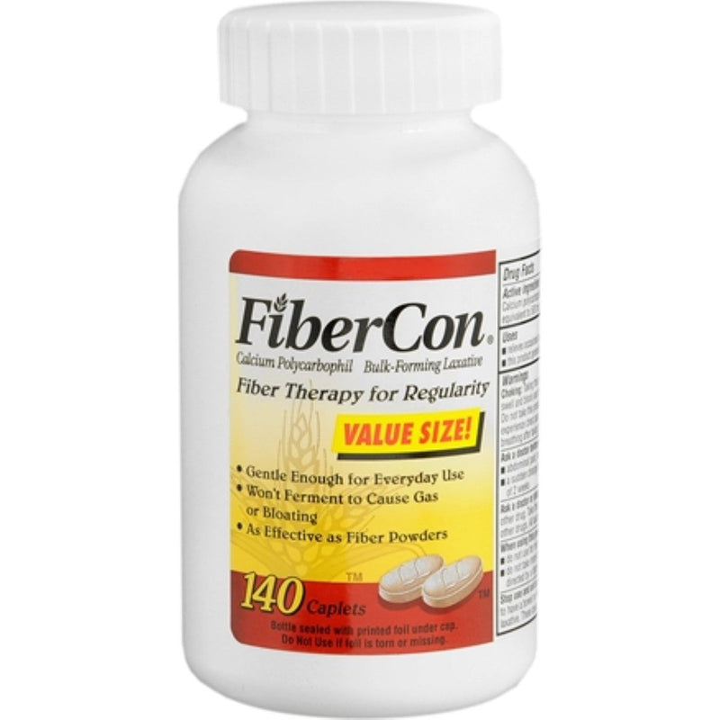 FiberCon FiberCon Therapy For Regularity, Caplets 140 Ea Health & Beauty Lavender