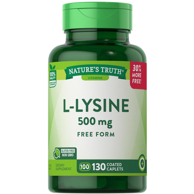 Nature's Truth Nature's Truth L Lysine, Free Form, 500 Mg, Caplets Vitamins & Supplements