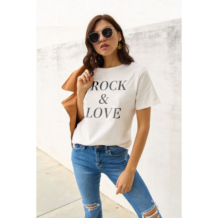 Simply Love ROCK ＆ LOVE Short Sleeve T-Shirt