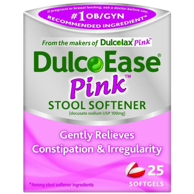 Dulcolax Dulcolax Stool Softener, 100 Mg, Pink, Softgels Health & Beauty Violet