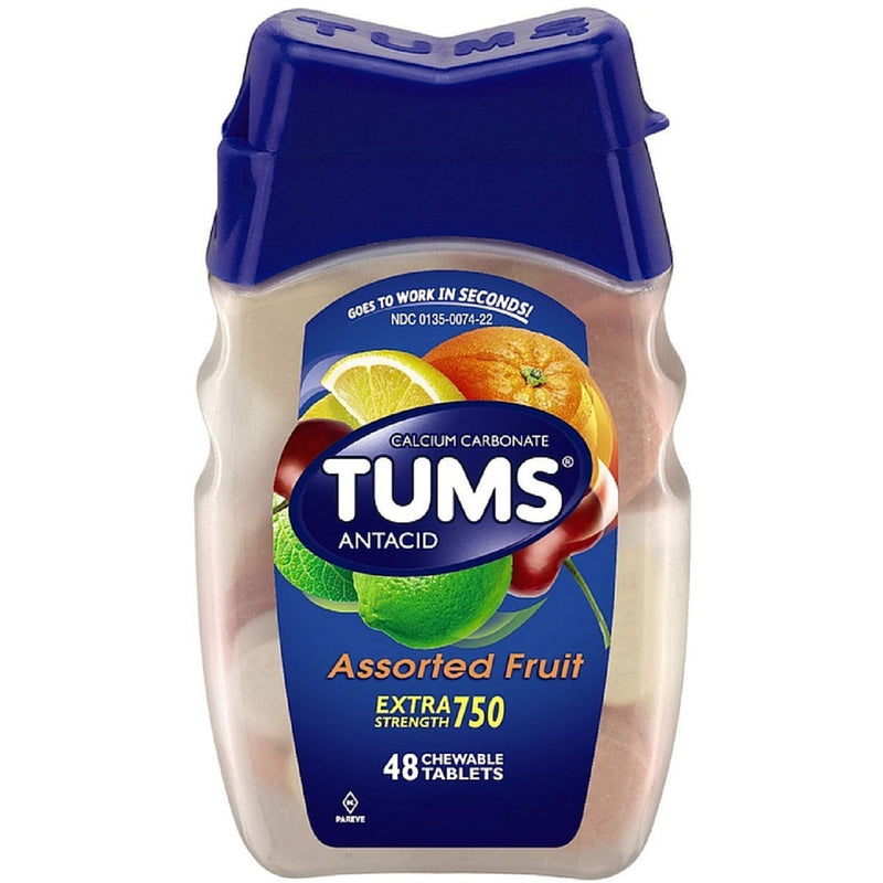 Tums Tums Chewable Antacid Tablets For Extra Strength Heartburn Relief, Assorted Fruit Flavors Personal Care
