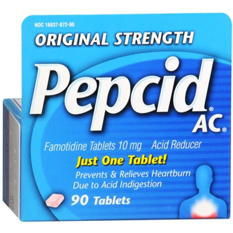 Pepcid Pepcid AC Original Strength For Heartburn Prevention & Relief Tablets Health & Beauty