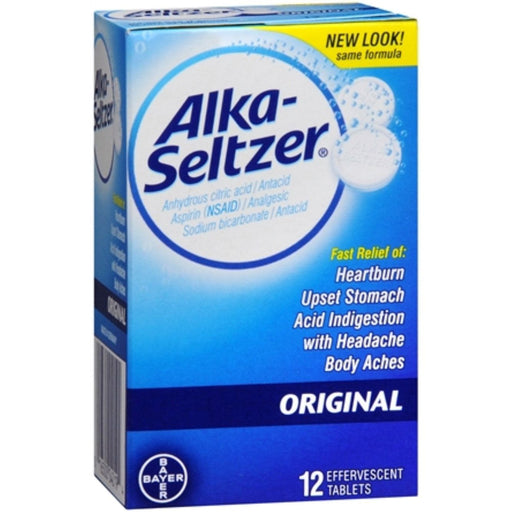 Alka-Seltzer Alka-Seltzer Effervescent Tablets Original Antacid/Analgesic 12 Ea Box Health & Beauty Lavender
