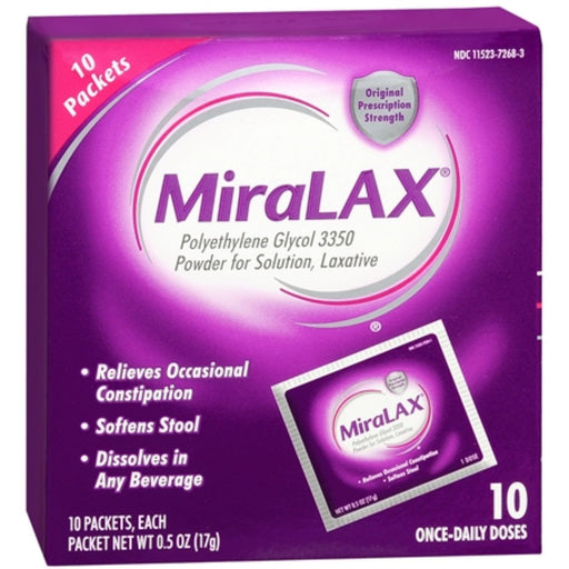 MiraLAX MiraLAX Powder Unflavored Osmotic Laxative Health & Beauty