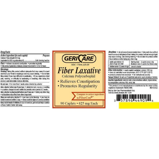 Geri-Care Geri-Care Fiber Laxative 90 Caplets Per Bottle Crafting Fibers