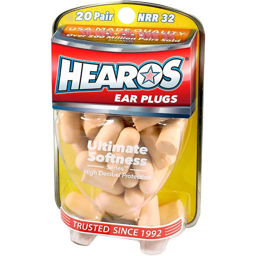 Hearos Hearos Ear Plugs Ultra Softness  20-Pr Ear Care White Smoke