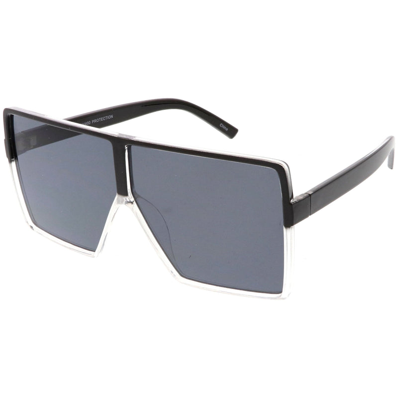 zeroUV Oversize Retro Modern Futuristic Square Aviator Sunglasses C475 Sunglasses