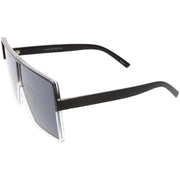 zeroUV Oversize Retro Modern Futuristic Square Aviator Sunglasses C475 Sunglasses