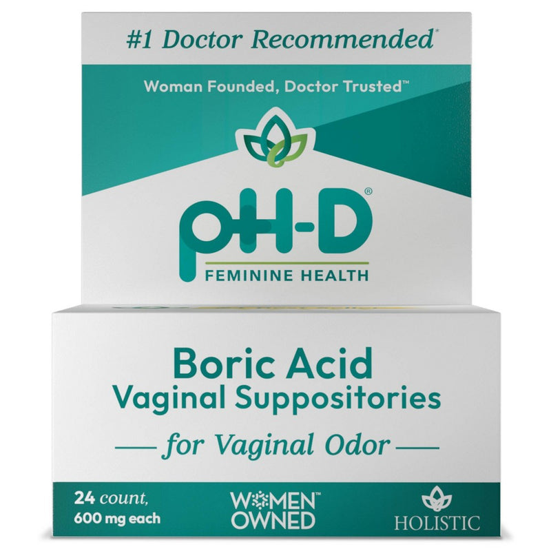Ph - D pH-D Feminine Health Boric Acid Vaginal Suppositories 24Ea Personal Care
