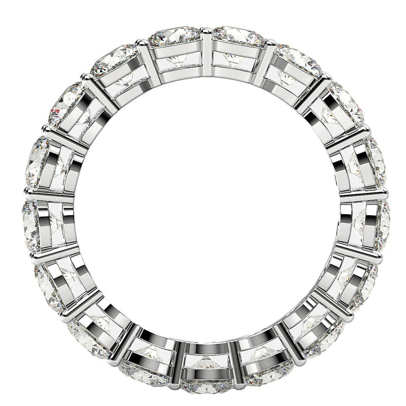 Bids.com Round Cut Lab Grown Diamond Eternity Ring in 14k White Gold (3 cttw FG/VS2) Rings