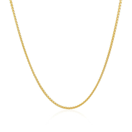 Bids.com 14k Yellow Gold Round Chain 1.2mm Necklaces White Smoke 16 / Yellow Gold,18 / Yellow Gold,20 / Yellow Gold,24 / Yellow Gold