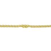 Bids.com 10K Yellow Gold 4 cttw Brilliant Round-Cut Diamond Graduating Riviera Statement Necklace (H-I Color, I2-I3 Clarity) Necklaces
