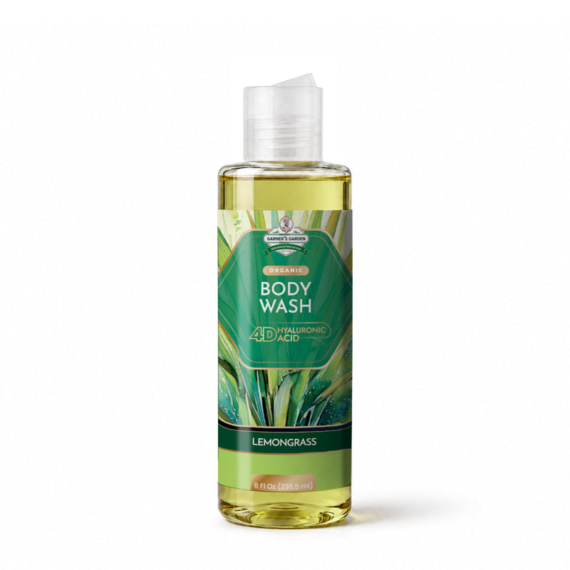 Garner's Garden 4D Hyaluronic Acid Body Wash | Organic Body Wash White Smoke 4D HA Body Wash Lemongrass / 8 oz (try me)