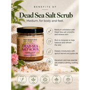 MION Artisan Soap Co. Dead Sea Salt Scrub | Medium Light Gray
