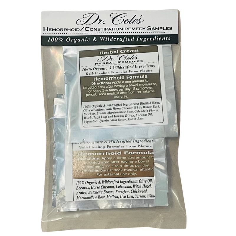 COLEHERBALS Hemorrhoids & Constipation Sample Pack