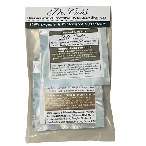 COLEHERBALS Hemorrhoids & Constipation Sample Pack