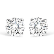 Bids.com 14K White Gold 1.0 Cttw 4-Prong Set Brilliant Round-Cut Solitaire Lab Grown Diamond Push Back Stud Earrings (E-F Color, VVS2-VS1 Clarity) Earrings