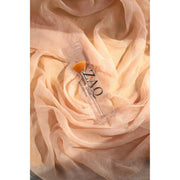 ZAQ Skin & Body Fan Mask Brush with Synthetic Bristles & Acrylic Handle