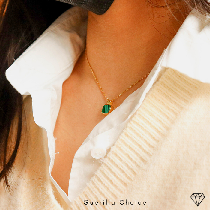 BAYLIE MALACHITE NECKLACE