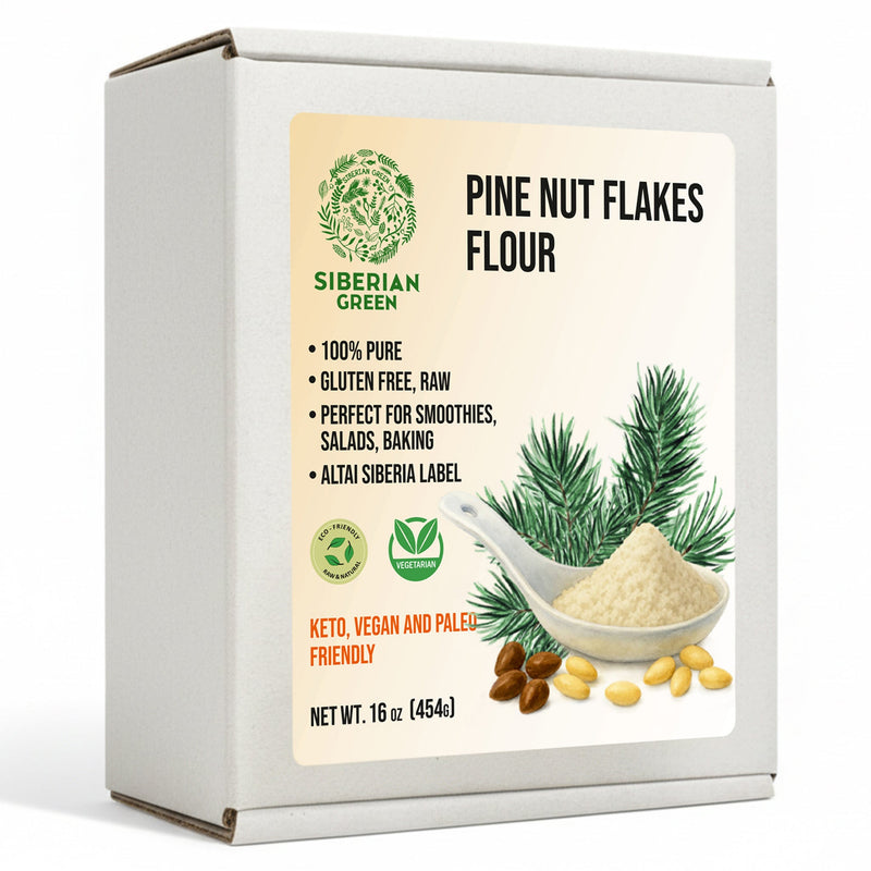 Siberian Pine Nut Flour (Kernel Powder) – 454g / 1 lb