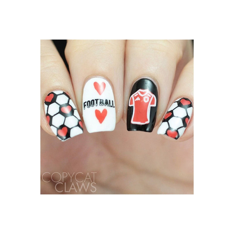 UberChic Beauty Soccer Love Stamping Plate